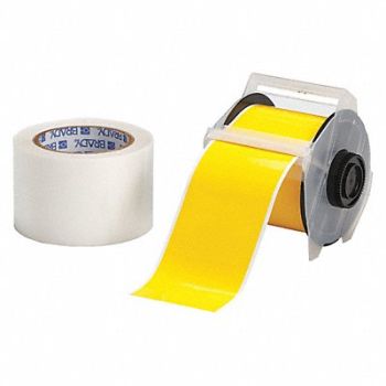 BRADY Floor Tape Yellow 3 inx100 ft Roll, 12A017