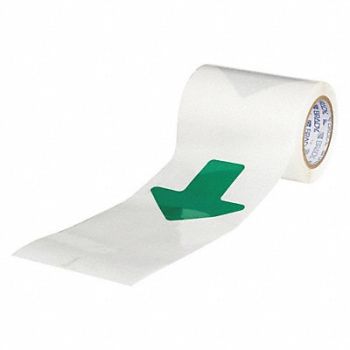 BRADY Floor Tape Green 2 inx5 in Arrow PK52, 12A026