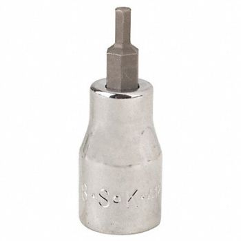 SK PROFESSIONAL TOOLS Socket Bit Steel 3/8 in TpSz 1/8 in, 12A252