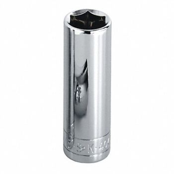 SK PROFESSIONAL TOOLS Socket Steel Chrome 7/16 in, 13N753