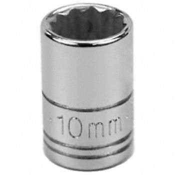 SK PROFESSIONAL TOOLS Socket Steel Chrome 10 mm, 12A357