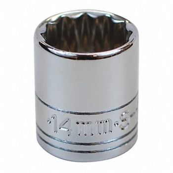 SK PROFESSIONAL TOOLS Socket Steel Chrome 14 mm, 12A361