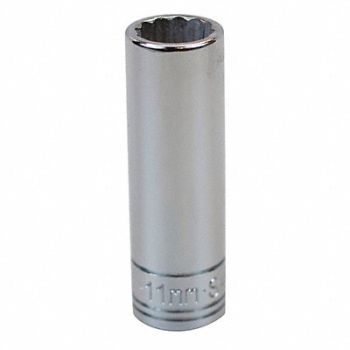 SK PROFESSIONAL TOOLS Socket Steel Chrome 11 mm, 12A377