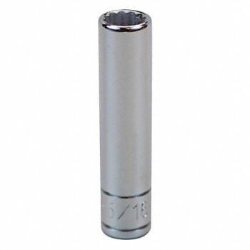 SK PROFESSIONAL TOOLS Socket Steel Chrome 9/32 in, 12A382
