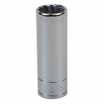 SK PROFESSIONAL TOOLS Socket Steel Chrome 1/2 in, 12A387