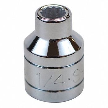 SK PROFESSIONAL TOOLS Socket Steel Chrome 1/4 in, 12A429