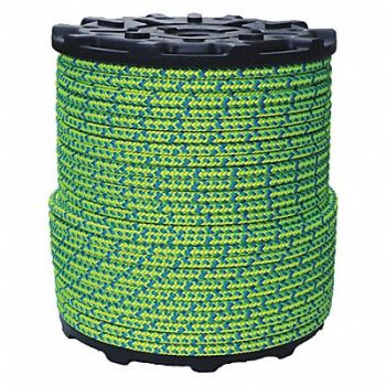 ALL GEAR Climbing Rope PES 1/2 in Dia 600 ft L, 12A616