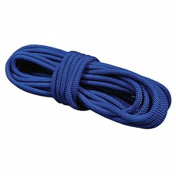 ALL GEAR Round Braid Ppl Rope 5/8In Dia 100ft L, 12A623