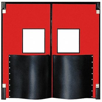CHASE G4690 Swinging Dr 8x6 ft Red Polyethylene PR, 12A688