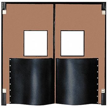 CHASE G4689 Swinging Door 7 x 6 ft Medium Brown PR, 12A694