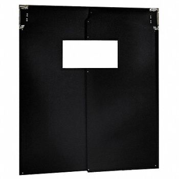 CHASE Flexible Swinging Door 8 x 8 ft Black PR, 12A752
