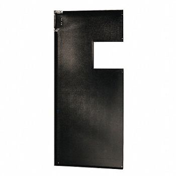 CHASE Flexible Swinging Door 8 x 3 ft Black, 12A746