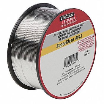 LINCOLN ELECTRIC K4265 MIG Welding Wire 4043 .045 Spool, 12C088