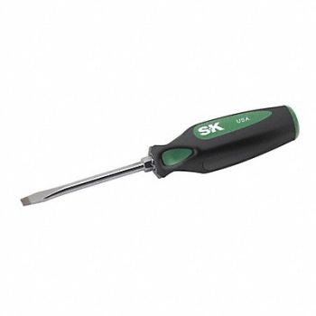 SK PROFESSIONAL TOOLS Screwdriver Slotted 1/4x4 Round, 12C447