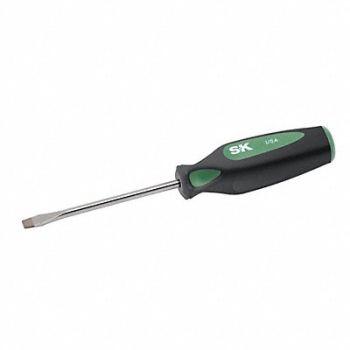 SK PROFESSIONAL TOOLS Screwdriver Slotted 3/16x4 Round, 12C460