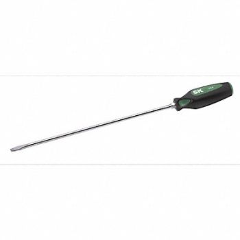 SK PROFESSIONAL TOOLS Screwdriver Slotted 1/4x12 Round w/Hex, 12C463