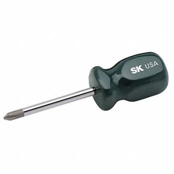 SK PROFESSIONAL TOOLS Screwdriver Phillips #1x1-1/4 Round, 12C482