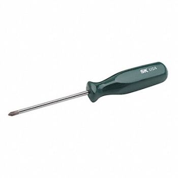 SK PROFESSIONAL TOOLS Screwdriver Phillips #1x4 Round, 12C483