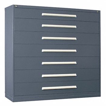 VIDMAR ModDrwrCab 59 x60 x28 Light Gray 7Drwr, 12C816