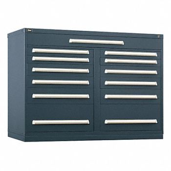 VIDMAR Mod Drawer Cab 44 H 13 Drawer Light Gray, 12C822