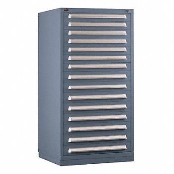 VIDMAR ModDrwrCab 59 x30 x28 LtGry 15Drwr, 12C824