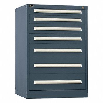 VIDMAR Mod Drawer Cab 44 H 7 Drawer Light Gray, 12C826