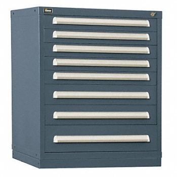 VIDMAR Mod Drawer Cab 37 H 8 Drawer Light Gray, 12C831