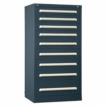 VIDMAR Mod Drawer Cab 59 H 9 Drawer Light Gray, 12C836