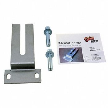 QUAKEHOLD! High Z-Bracket 1 In Stainless Steel, 12C848