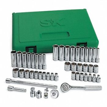 SK PROFESSIONAL TOOLS Skt Wrch St Chrm 6Pt 3/16 - 9/16 in, 12D199