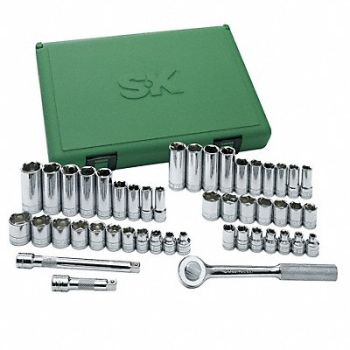 SK PROFESSIONAL TOOLS Skt Wrch St Chrm 6Pt 1/4 - 7/8 in, 12D203