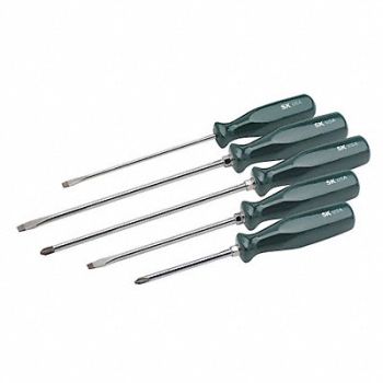 SK PROFESSIONAL TOOLS Screwdriver Set Slotted/Phillips 5 Pc, 12D231