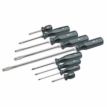 SK PROFESSIONAL TOOLS Screwdriver Set Slotted/Phillips 9 Pc, 12D241
