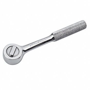 SK PROFESSIONAL TOOLS Hand Ratchet 6 1/2 in Chrome 1/4 in, 12D243
