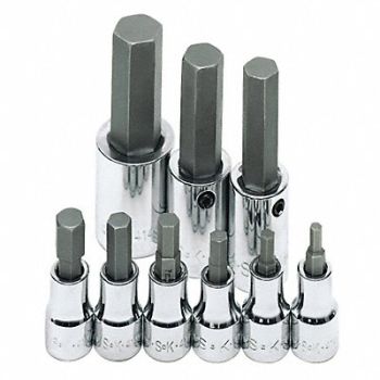 SK PROFESSIONAL TOOLS Skt Bt St Stl StSz 3/8 in DrSz 3/8 in, 12D295