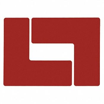 BRADY G5697 Floor Tape Red 3 inx8 in L PK20, 12D510