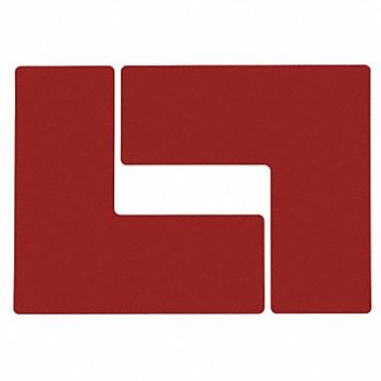 BRADY G5698 Floor Tape Red 4 inx10 in L PK20, 12D516