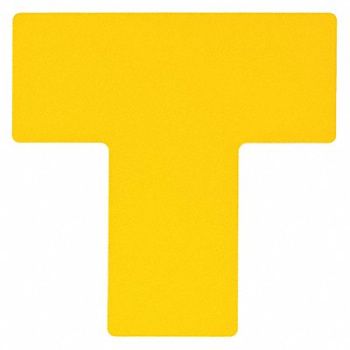 BRADY Floor Tape Yellow 4 inx10 in T PK20, 12D536
