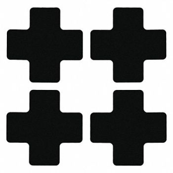 BRADY G5702 Floor Tape Black 2 inx5 in Cross PK20, 12D537