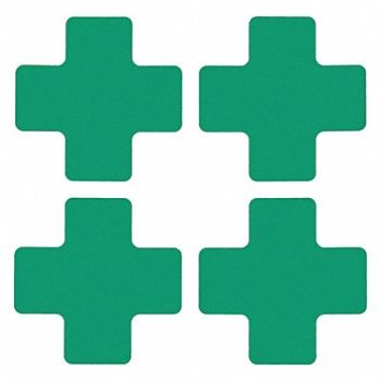 BRADY G5702 Floor Tape Green 2 inx5 in Cross PK20, 12D539