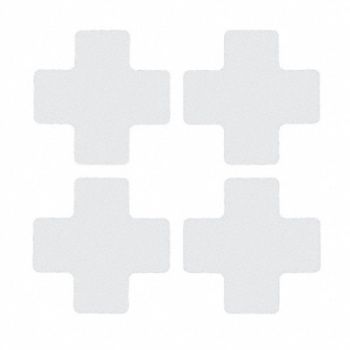 BRADY G5702 Floor Tape White 2 inx5 in Cross PK20, 12D541