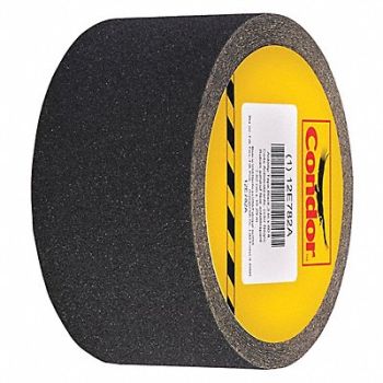CONDOR AntiSlip Tape 60 ftLx3 inW BLK 80 Grit, 12E782
