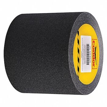 CONDOR AntiSlip Tape 30 ftLx6 inW BLK 46 Grit, 12E855