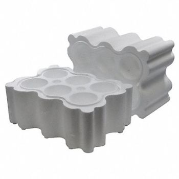 POLAR TECH Foam Insert Six Wine Bottles White, 12F352