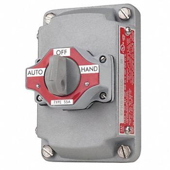 APPLETON ELECTRIC Selector Switch with Cover 3 Position, 12F522