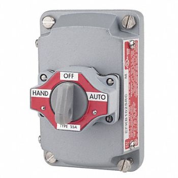 APPLETON ELECTRIC Selector Switch with Cover 3 Position, 12F523