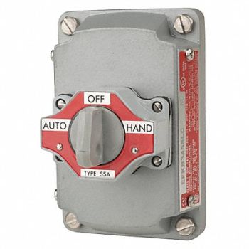APPLETON ELECTRIC Selector Switch with Cover 3 Position, 12F526