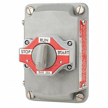 APPLETON ELECTRIC Selector Switch with Cover 3 Position, 12F529