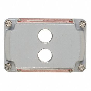 APPLETON ELECTRIC Hazardous Location Cover (2) 1/2in. Open, 12F555