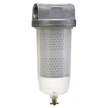 DAYTON Filter Housing 10 1/4 H 4 1/4 Dia, 12F727